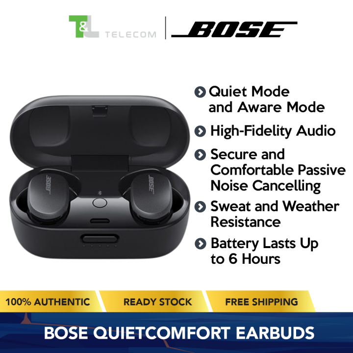 Bose Noise Cancelling Earbuds Quiet Mode and Aware Mode