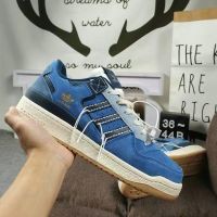 Forum 84 Low Low-top Casual Shoes For Men And Women Couples Retro Board Shoes Denim Blue Thread Shoes