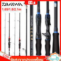 【GD.s】เบ็ดตกปลาแบบพกพา 1.65 / 1.8 / 2.1 เมตรน้ำหนักเบา Spinning Bait Rod M Action EVA Grip Bass ตกปลา Freshwater Saltwater Rod