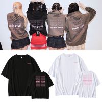 การออกแบบเดิมKPOP BLACKPINK BORN PINK Concert JISOO JENNIE ROSÉ LISA Same Cotton T-shirt Women Plus Size Korean INS Loose Round Neck S-5XL