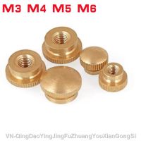 ☜♝✑ 2-10pcs/lot M3 M4 m5 m6 M8 blind brass step Thumb Nut knurled Hand Tighten Nut