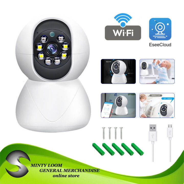 M10Wifi Full HD CCTV Camera 3 Million Pixels Night Mode 360° Home