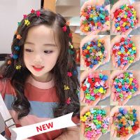 30/50PCS Set Girls Cartoon Colorful Flower Mini Hair Claws Kids Sweet Hairpins Children Fashion Hair Accessories Cute Hair Clip