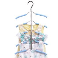 Multi-Layer Baby Coat Hanger Multi-Ftion Childrens Clothes Hangers Five-Layers Coat Rack Hook