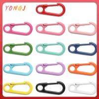 YONGJ 5pcs คุณภาพสูง ประตูชุบ ตะขอโลหะผสมสังกะสี Carabiner Purses Handbags Bag Belt Buckle Spring Buckles Snap Clasp Clip