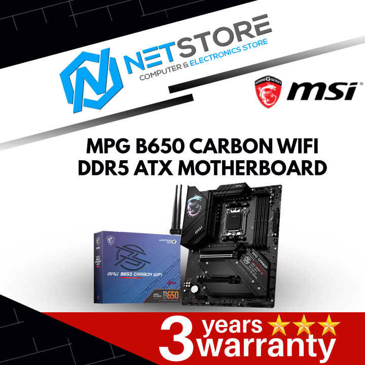MSI MPG B650 CARBON WIFI AM5 ATX Motherboard