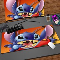 Kawaii Stitch Game Mouse Pad แผ่นรองเมาส์อ่อนนุ่มน่ารักแล็ปท็อปพรมเกม Pad อุปกรณ์เสริมคอมพิวเตอร์ป้องกันการลื่นไถล HD Cool Waterproof Game Pad