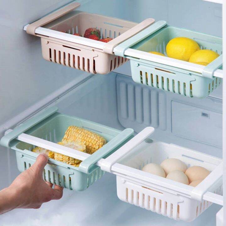 [COD] Refrigerator storage retractable drawer home multifunctional