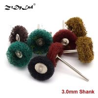 5Pcs 3.0Mm Shank Gerinda Elektrik เหล็กแปรงหมุนล้อขัดพื้นผิวโลหะงานขัดเงาล้อเหมาะกับเครื่องมือ Dremel