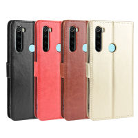 สำหรับ Redmi เคส NOTE8เคสฝาครอบกระเป๋าแม่เหล็กป้องกันแบบเต็มรูปแบบช่องเสียบบัตรเคสแบบฝาพับที่วางกันกระแทก