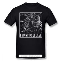 I Want To Believe Tshirt Bloodborne Hunters Origin Gothic Yharnam Game Homme T-Shirts Tee Pure Cotton Oversize Short Sleeve