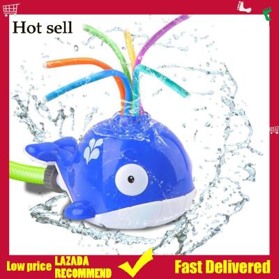 Kid Water Sprinkler Whale Rotating Sprinkler Toy for Yard for Kid 3-12 Years Old Boy and Girl Sprayer Play Toy