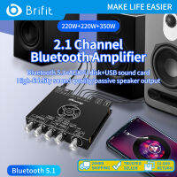 Brifit YS-AS21 โมดูลบอร์ดขยายเสียงดิจิตอล Bluetooth 2.1 ช่อง 220Wx2 + 350W TPA3251D2 ชิปขยายกำลังเสียง, ฟังก์ชั่นปิดตัวจับเวลาแอป, รองรับ AUX + Bluetooth + ดิสก์ U + อินพุตการ์ดเสียง USB