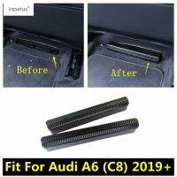 “Lapetus {》} อุปกรณ์เสริมสำหรับ A6รถ Audi C8เก้าอี้ที่นั่งพลาสติก2019-2022ด้านล่างเครื่องปรับอากาศชุดแต่งฝาปั้นเอาท์เล็ทช่องระบายอากาศเครื่องปรับอากาศ