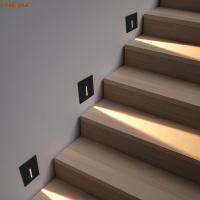 CREE 3W Recessed Magnetic Motion Sensor in Stairs Led Light Corner Wall Lamp Step Decoration Hallway Staircase IP65 220Vwandlamp