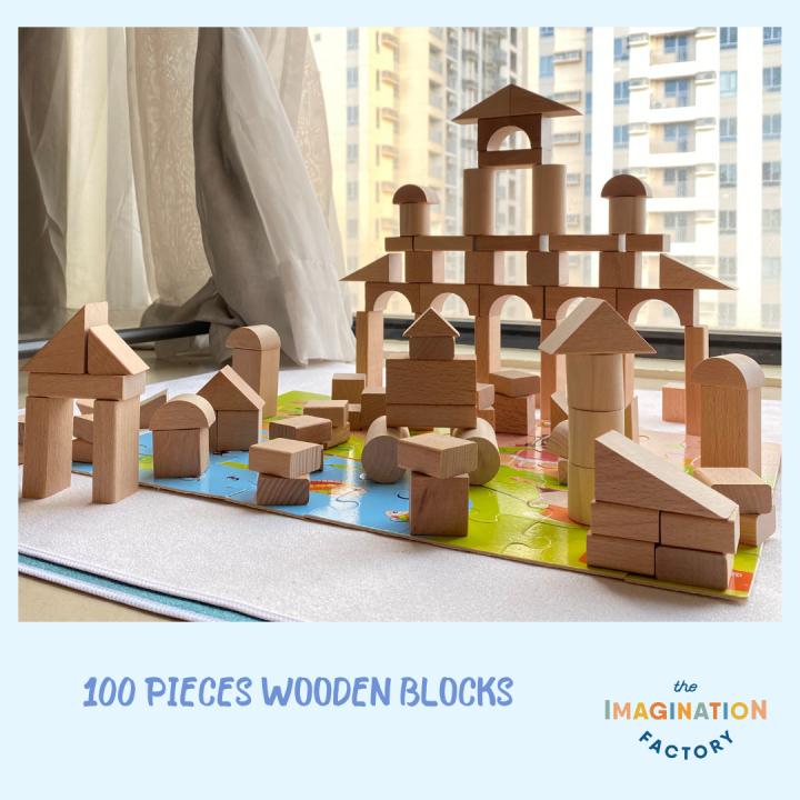 Wooden Log Building Blocks Lazada PH