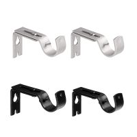 【LZ】yyebha 2pcs Heavy Duty Curtain Rod Bracket Practical Bracket  Hang Curtain Rod Holders Tap Right Into Window Frame Rod High Quality