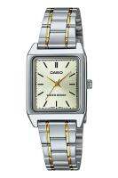 Casio Standard นาฬิกาข้อมือผู้หญิง สายสเตนเลส รุ่น LTP-V007SG,LTP-V007SG-9E,LTP-V007SG-9EUDF - สีเงินสลับทอง