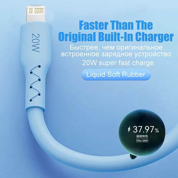 chaunceybi-20w-silicone-usb-data-cable-iphone-14-fast-charging-laptops-macbook-charger-accessories