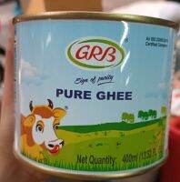 GRB Pure Ghee 400g เนยใส (ตรา GRB) เป็นเนยใสที่ผลิตจากนมแท้ ที่อุดมไปด้วยรสชาติและกลิ่นที่ หอม