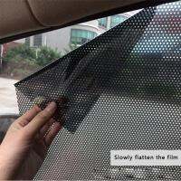 2Pcs ชุด Auto Window Tint ฟิล์ม43X32ซม. Sun Shade Uv Protection Secret ป้องกันด้านข้างฟิล์มรถ Stying