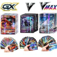 New Pokemon Cards Metal Gold Silver Vmax TAG TEAM GX V Card Box Charizard Rare Collection Battle Trainer Card Children Toys Gift