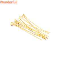 ?【Lowest price】Wonderful หมุดหัวตา200ชิ้น ล็อตหมุดลูกปัดหมุดต่างหูลวด DIY สำหรับทำเครื่องประดับงานฝีมือ