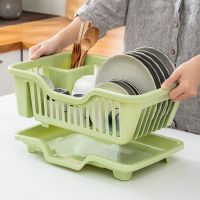 【CW】 Dish Rack Drainer Bowl Tableware Plate Organizer Plastic Filter Tray Drying Shelf
