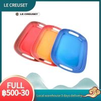 LE CREUSET จานยาวเซรามิกในบ้านพร้อมหู 31 ซมแผ่นบาร์บีคิวจานสเต็กปลานึ่ง