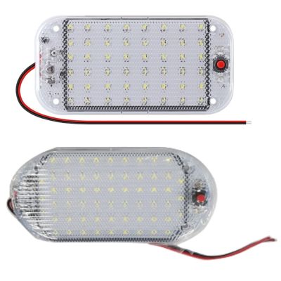 ไฟ LED แผง12V RV ความยาว: 6 12-85Volt ไฟโดมเพดานภายในพร้อมสวิตช์เปิดปิดสำหรับ RV Motorhomes