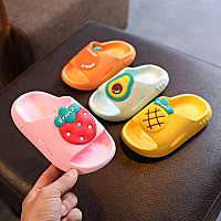 children summer slippers private child home indoor and outdoor bath the bathroom anti-skid one word is cool procrastinate childrens shoes