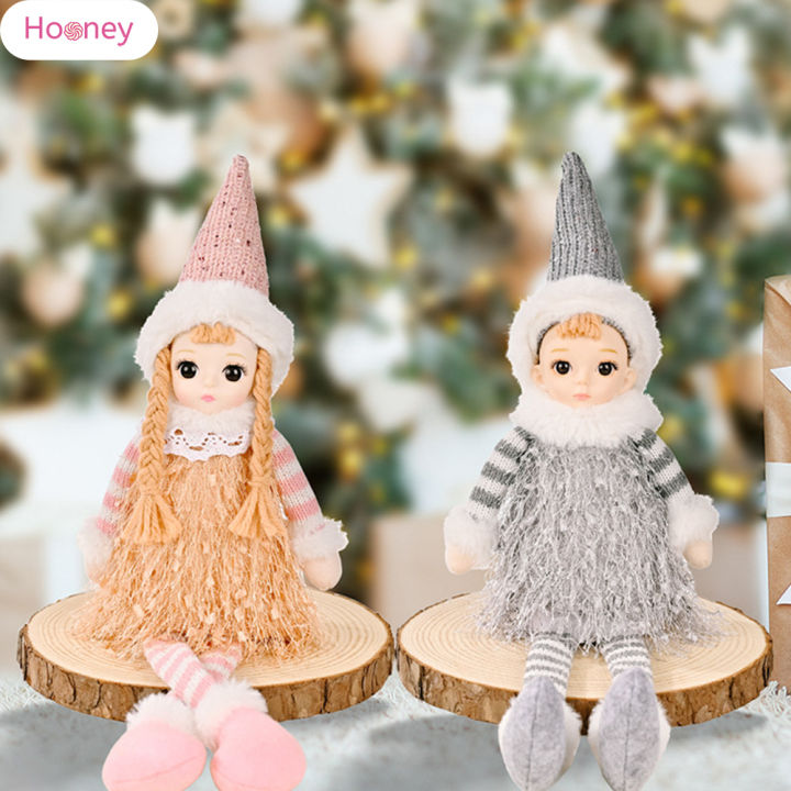 ตุ๊กตายัดนุ่นมีตาโตสำหรับเทศกาลคริสต์มาส-hooney-ตุ๊กตาประดับทนทานของตกแต่งโต๊ะสำหรับเด็กทารกหญิงและเด็กชายอายุ6-7ปี