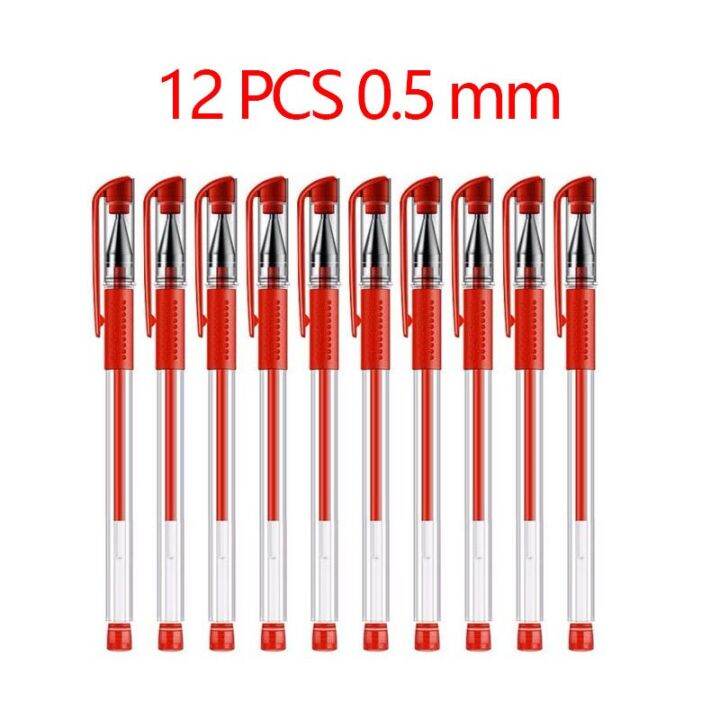 25-pcs-set-gel-pens-refills-set-ballpoint-pen-0-5mm-office-bullet-tip-black-blue-red-ink-school-pen-stationery-writing-supplies-pens