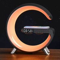 N69 15w G-shaped Wireless Charger Stand Led Desk Control Speaker Iphone App Rgb 13 11 Lamp 12 Fast For 14 Light