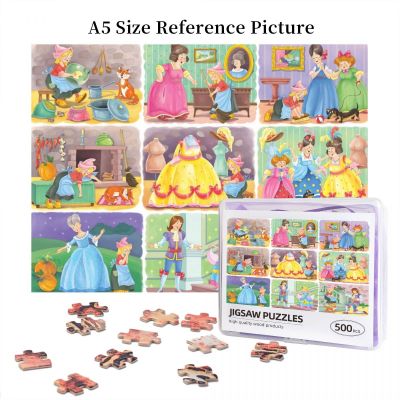 Cinderella Wooden Jigsaw Puzzle 500 Pieces Educational Toy Painting Art Decor Decompression toys 500pcs
