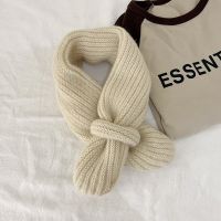 ▬♞  South Korea Thickened Warm Childrens Scarf Winter Boys and Girls Baby Neck Cross-knit Wool Baby Scarf