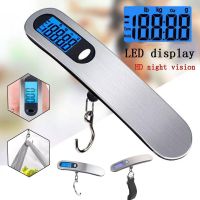 Portable 50kg Digital Luggage Scale Electronic LCD Scale Weight Balance Suitcase Travel Bag Hanging Steelyard Hook Scales Luggage Scales