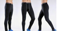 กีฬา Pro Men Running Tights Fitnes กางเกงขายาวเพาะกาย Combat Quick Dry Gym Running Training Leggings Trousers