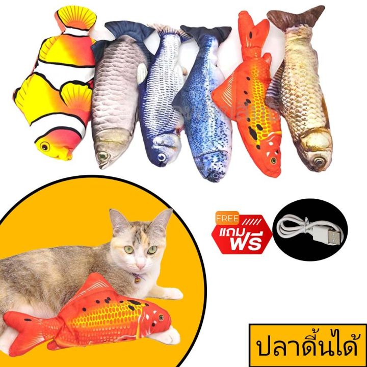 ปลาดิ้นได้-fish-dancing-toy-ของเล่นแกล้ง-แมว-แกล้งเพื่อน-ปลอดภัย-สินค้าคุณภาพ-จัดโปรลดราคา-รับประกันคุณภาพ