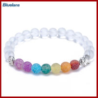 Bluelans®7สี Charm บดลูกปัดสร้อยข้อมือช้างโยคะ Energy กำไลข้อมือเครื่องประดับ