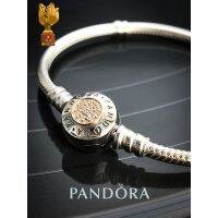 NEW PANDORA ของแท้แพนดอร่าสร้อยข้อมือหญิง 590741CZ แบรนด์ใหม่คลาสสิก 925 เงิน 14 พันสร้อยข้อมือทองรุ่นหญิง