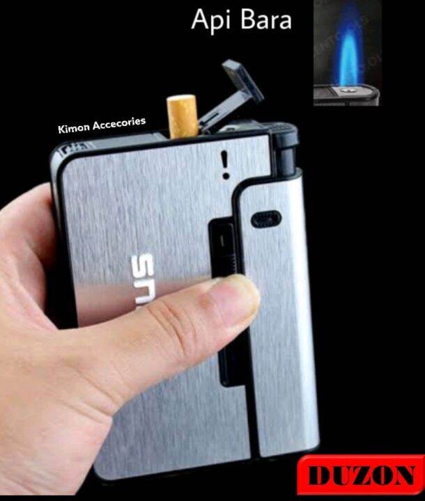 tempat Rokok dan Korek Api Slot Metal Case Kotak Rokok Keren Tempat ...