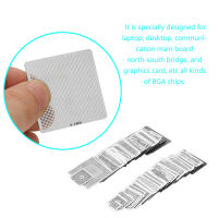 130pcs BGA Universal Reballing Rework Net Stencils Steel Template Mesh Directly Heat Set Kit For Soldering Accessories