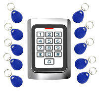 IP68กันน้ำ Security Entry Door Entry Reader RFID EM Card ตัวควบคุมการเข้าออกแบบสแตนด์อโลน10 *Keyfobs