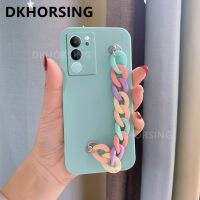 DKHORSING เคสโทรศัพท์ยอดนิยมใหม่สำหรับ VIVO V29 5G เคส Vivo V29ผิวสัมผัสได้ถึงซิลิโคน TPU Softcase VIVOV29 5G พร้อมกำไลข้อมือหนัง (ชาย)