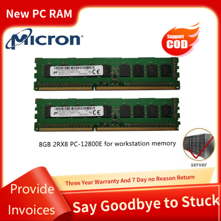 ddr3ไมโครแรม8gb-1600mhz-เมโมรี่การ์ด1-5v-240pin-8gb-2rx8-pc3-12800e-ecc-udimm-ecc-หน่วยความจำแบบ-unbuffered