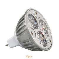 【▼Hot Sales▼】 sdis shop 10ชิ้น/ล็อต3W สปอตไลท์ไฟ Led Gu10 Mr16 250lm หลอดไฟ220V 12V Led จุดแสงประหยัดพลังงานอบอุ่นเย็นสีขาว