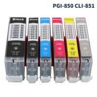 Pgi-850ตลับหมึกเติมได้ Cli-851สำหรับ Canon Pixma Ip7280 Ip8780 Mg5480 Mg5580 Mg5680 Mg6380 Mg6400 Mg6480 Mg7180 Mg6680