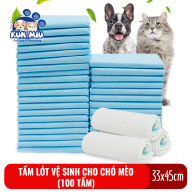 Tấm lót vệ sinh cho chó mèo Kún Miu kích cỡ 33x45cm bịch 100 tấm thumbnail