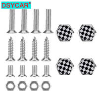 DSYCAR 1 Set Car Accessories Thread License Plate Frame Bolts Universal Screws For Universal Car Styling